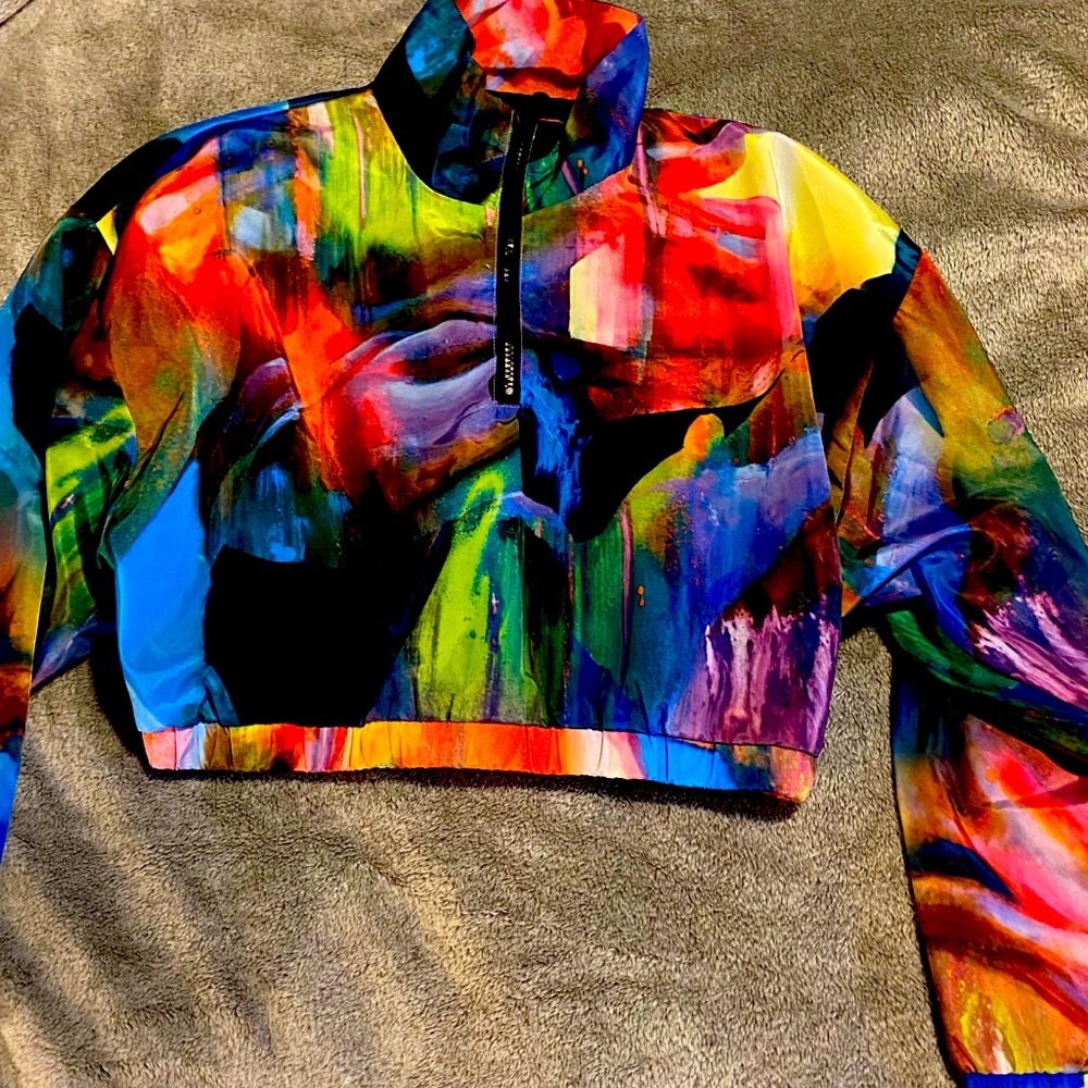 Forever21 watercolor jacket size Medium